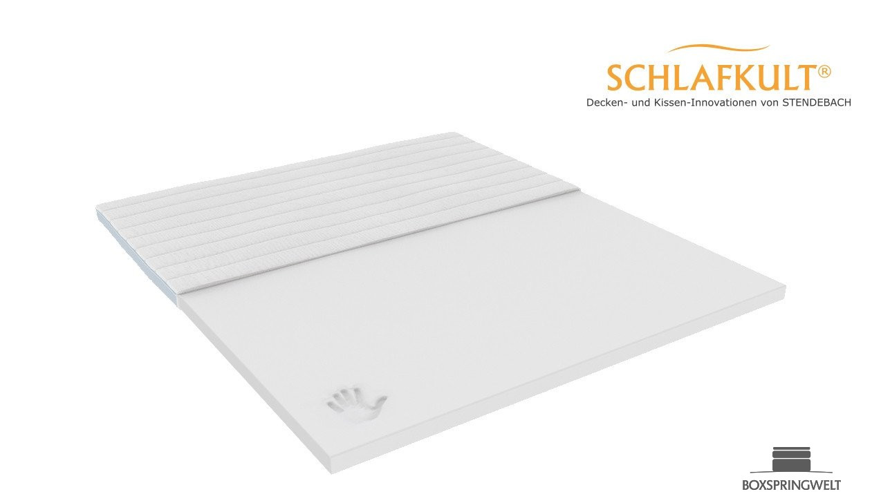 Hochwertiger Viskoschaum im Doppeltuchbezug 