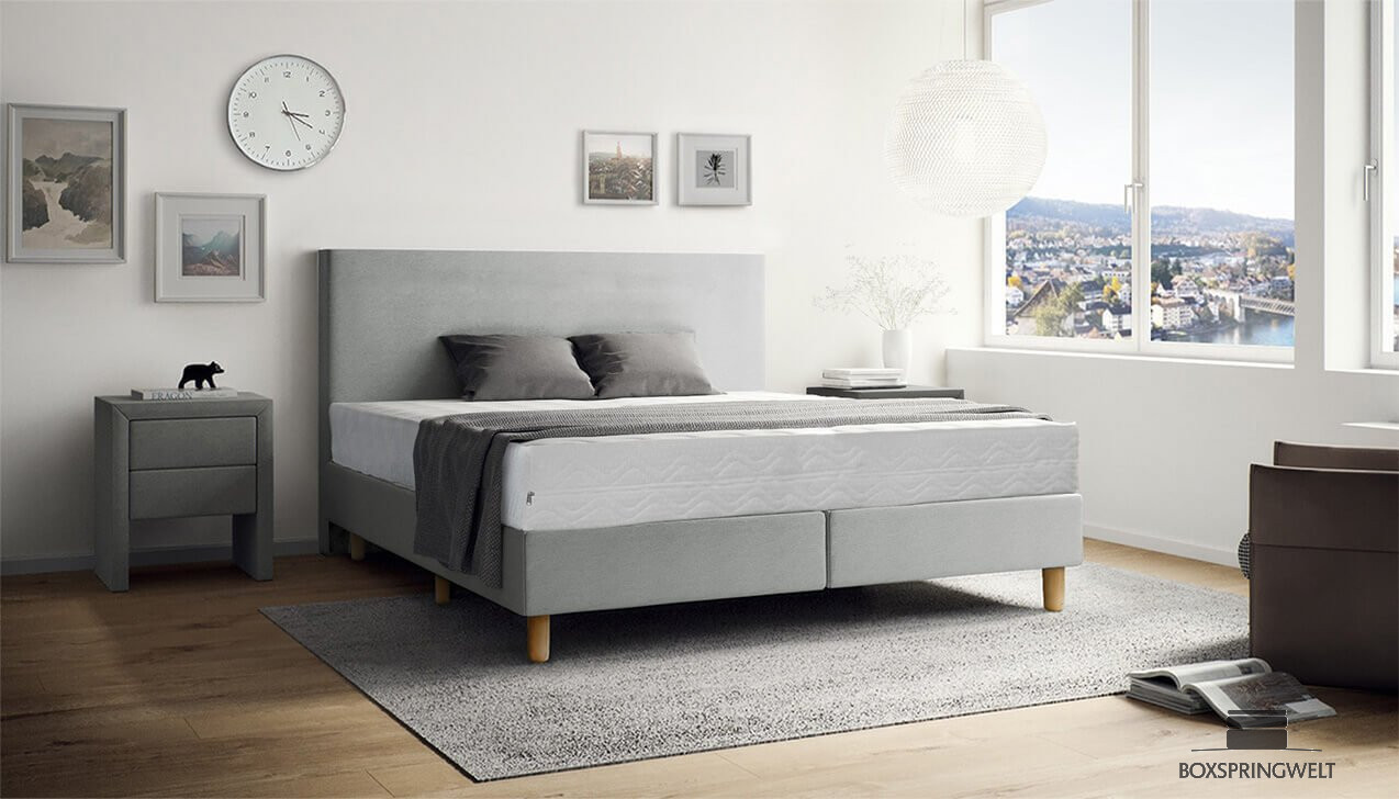 Boxspringbett Lea in in Luca Dolphin 