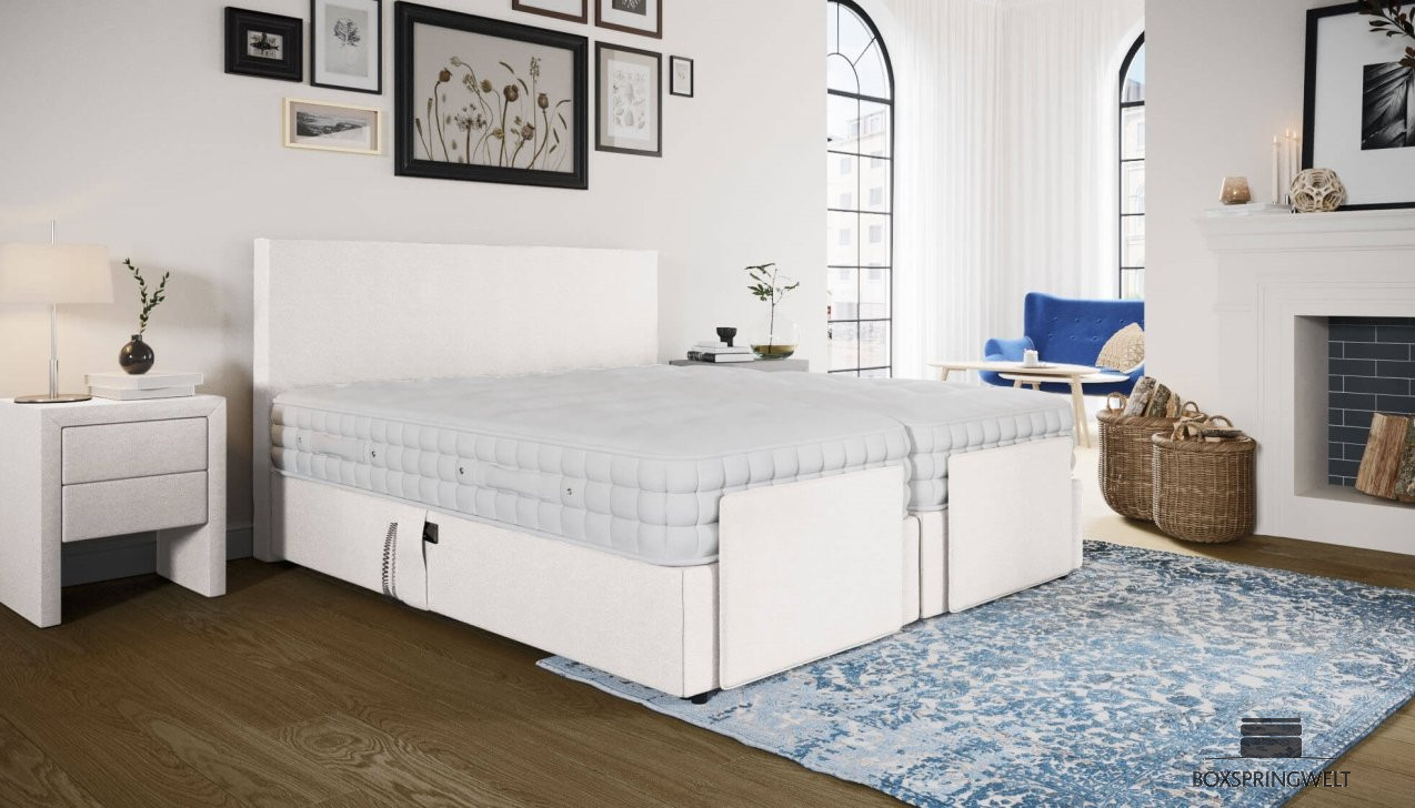 Boxspringbett Caspar in Mine Weiß