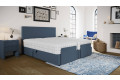 Boxspringbett Caspar in Mine Denim