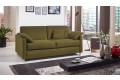 Boxspringsofa in Bezug Asti Olive