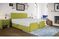 Boxspringbett Caspar in Mine Lime