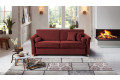 Boxspringsofa in Bezug Bermudas Bordeaux