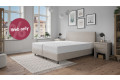 Boxspringbett Monty in Beige; Kopfteil bündig