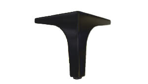 Pied en métal, noir, env. 12cm